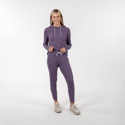 Tempo Performance Hoodie | Heather - Mauve Purple/Mauve Purple