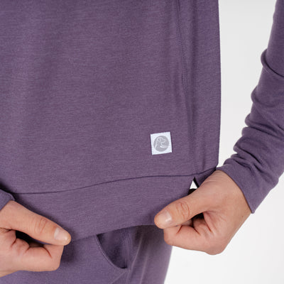 Tempo Performance Hoodie | Heather - Mauve Purple/Mauve Purple