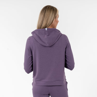 Tempo Performance Hoodie | Heather - Mauve Purple/Mauve Purple