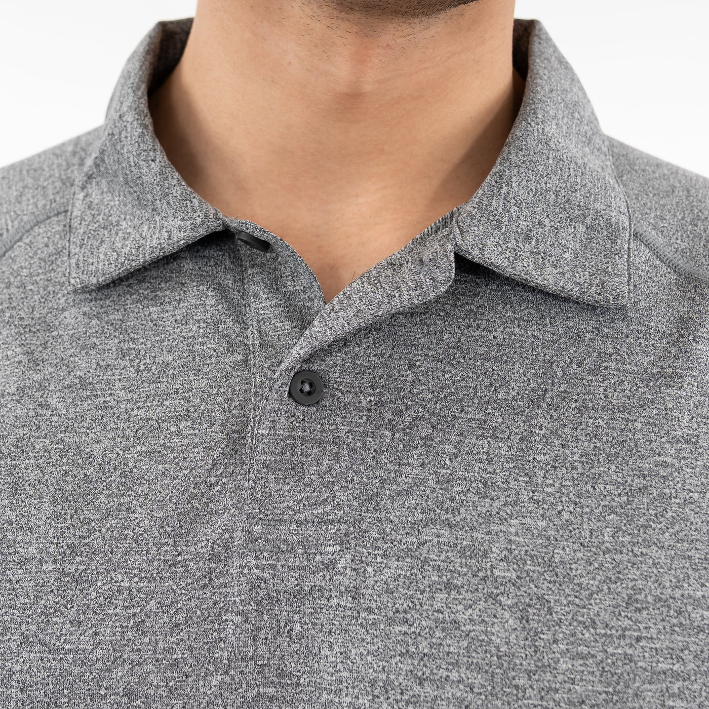 Blitz Tech Polo | Heather - Middie Grey/White