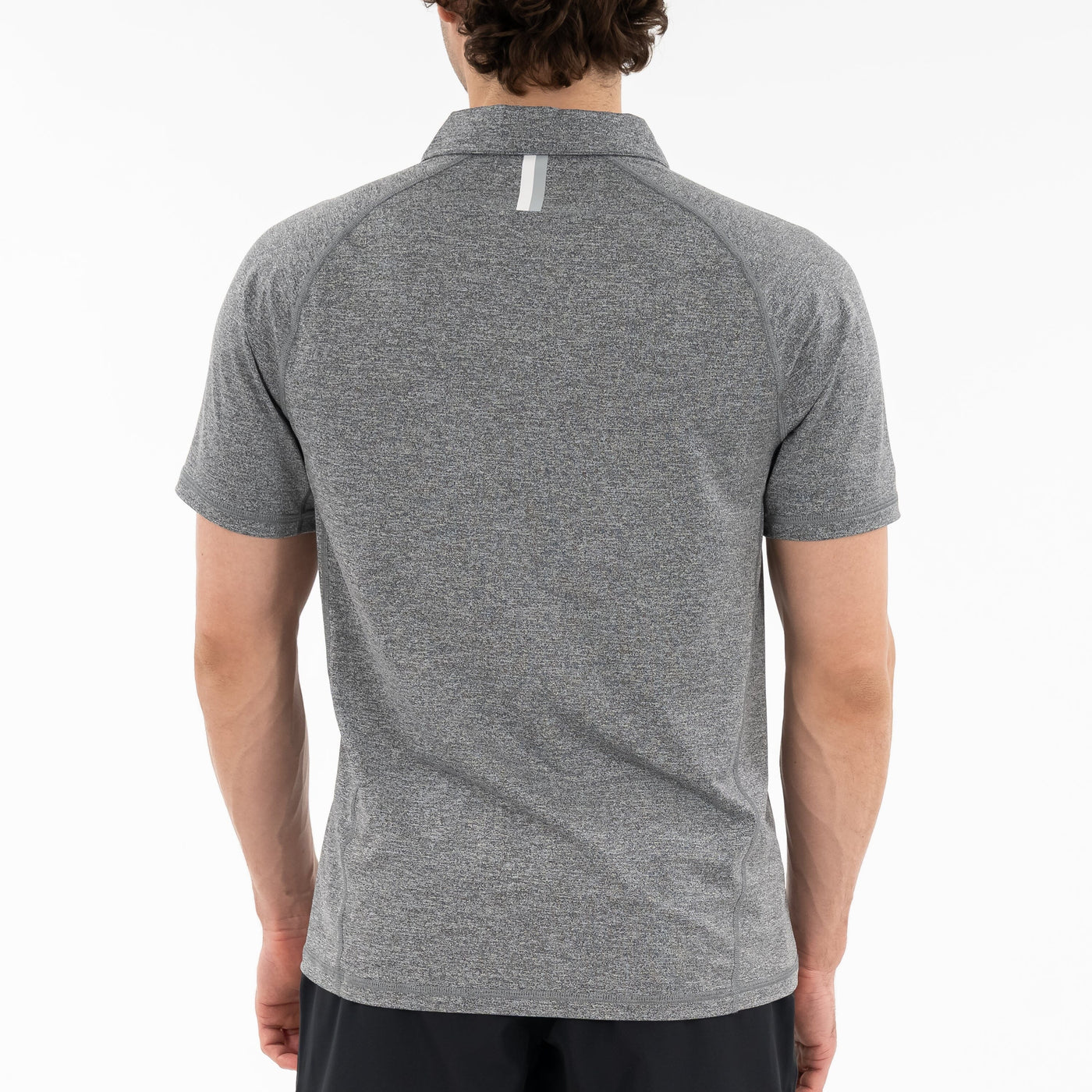 Blitz Tech Polo | Heather - Middie Grey/White