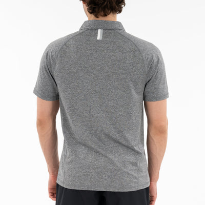 Blitz Tech Polo | Heather - Middie Grey/White