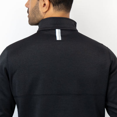 Knoll Performance Half-Zip | Heather - Midnight Black/Midnight Black