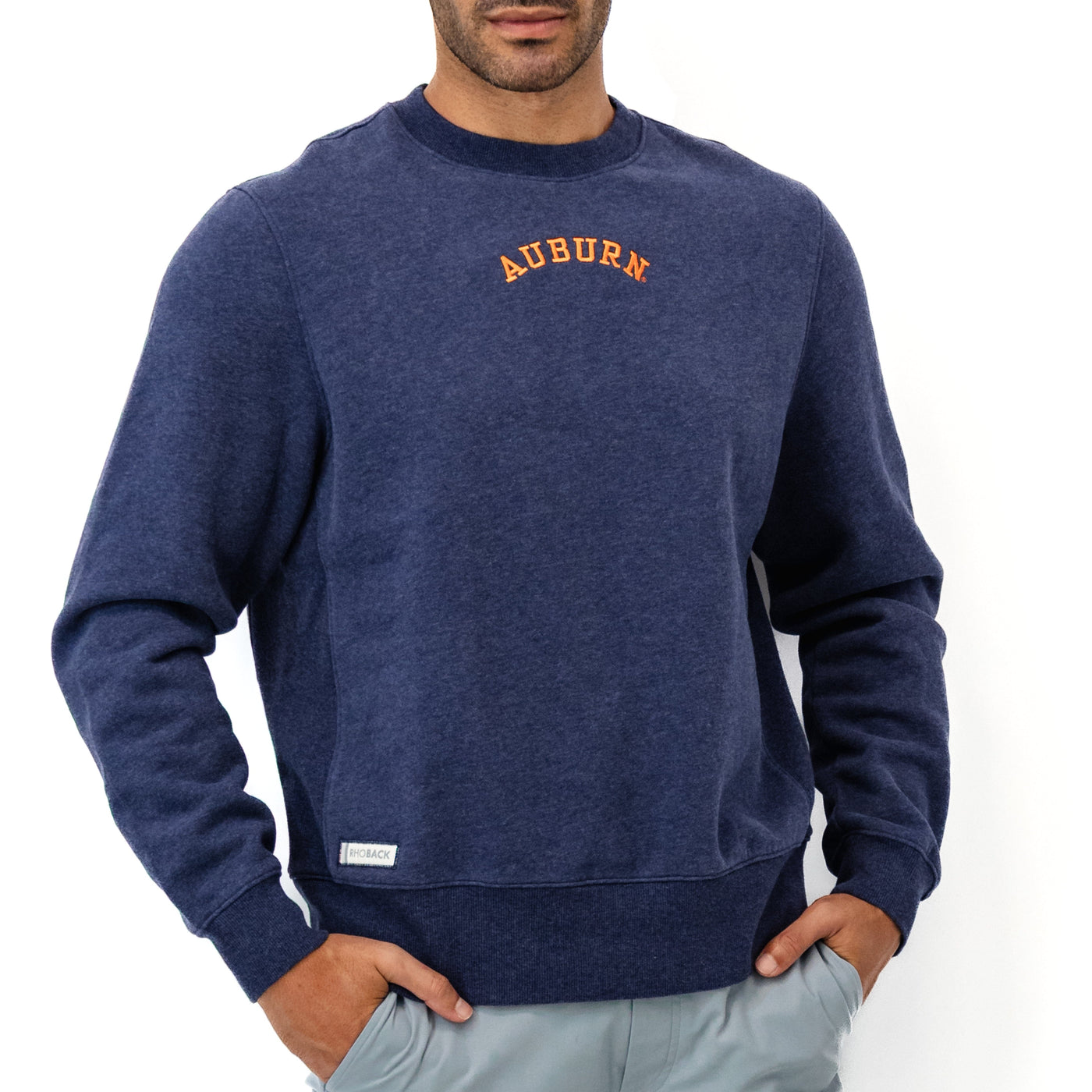 Ready Collegiate Crewneck - Auburn | Heather - Fleet Navy - Auburn - 1