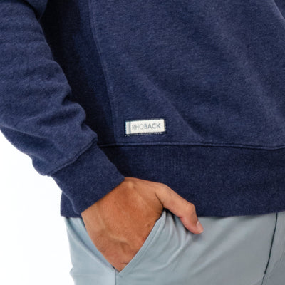 Ready Collegiate Crewneck - Michigan | Heather - Fleet Navy - Michigan - 1