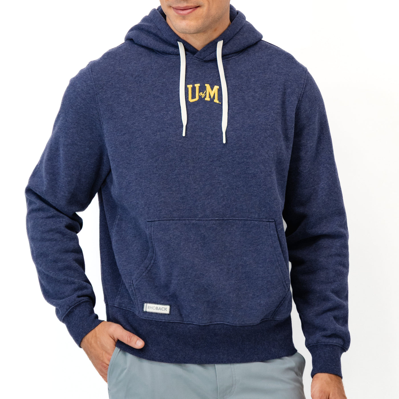 Ready Collegiate Hoodie - Michigan | Heather - Fleet Navy - Michigan - 1