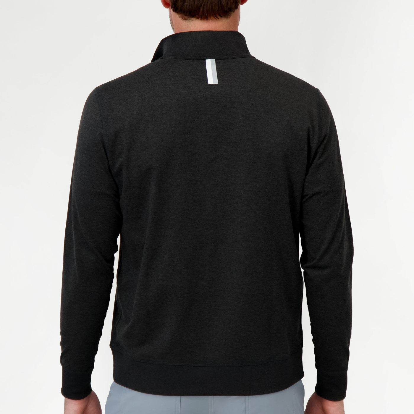 Pace Q-Zip Pullover | Heather - Nightfall/Panther Black