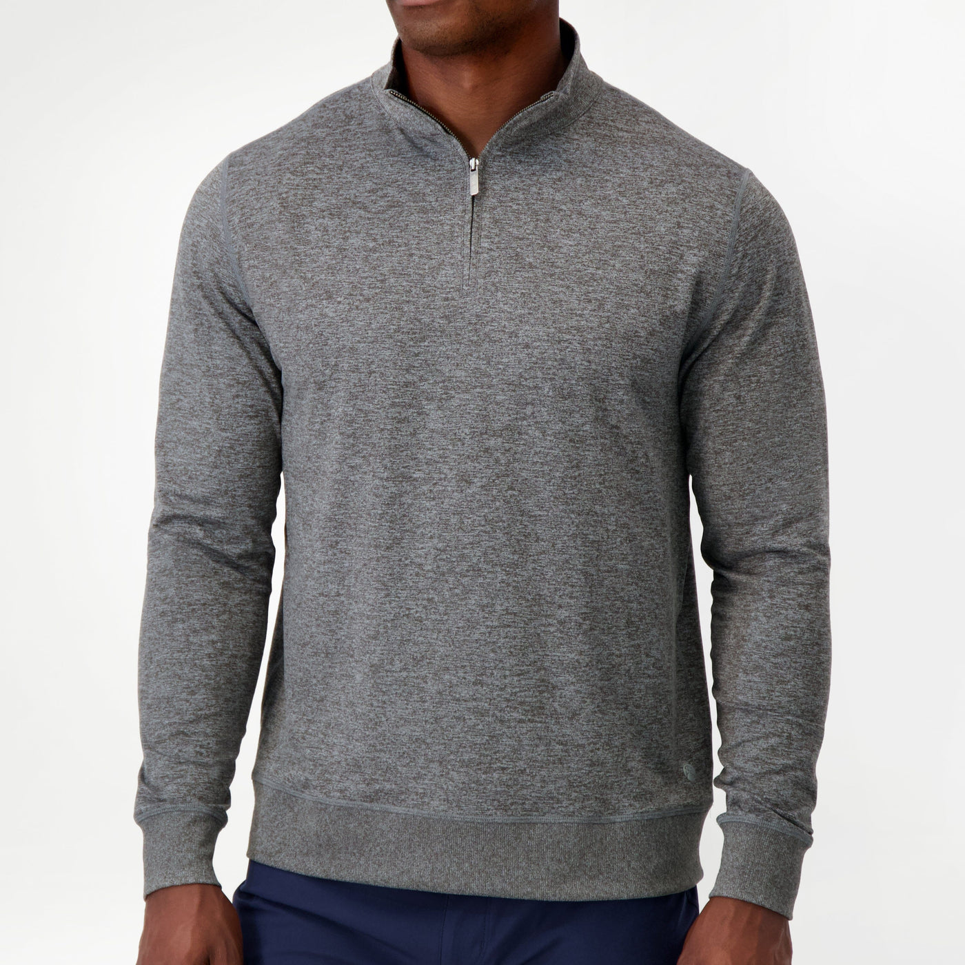 Pace Q-Zip Pullover | Heather - Owl Grey/Ash Grey