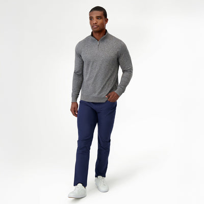 Pace Q-Zip Pullover | Heather - Owl Grey/Ash Grey