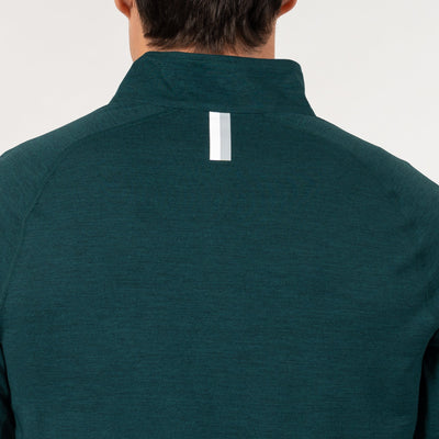 Tailwind Performance Q-Zip | Heather - Ponderosa Green/Ponderosa Green