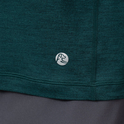 Tailwind Performance Q-Zip | Heather - Ponderosa Green/Ponderosa Green