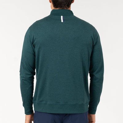 Pace Q-Zip Pullover | Heather - Ponderosa Green/Hunter Green