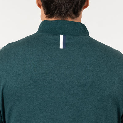 Pace Q-Zip Pullover | Heather - Ponderosa Green/Hunter Green