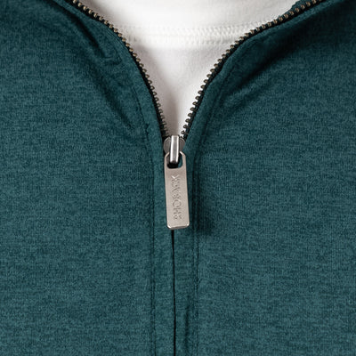 Pace Q-Zip Pullover | Heather - Ponderosa Green/Hunter Green