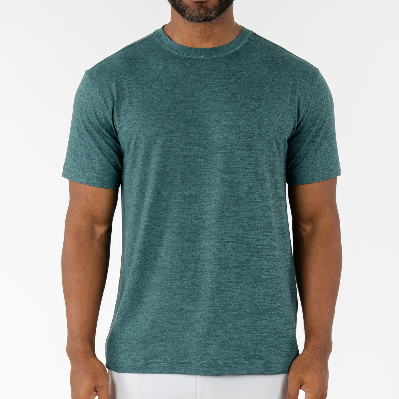 Tailwind Performance Tee | Heather - Ponderosa Green/Leaf Green