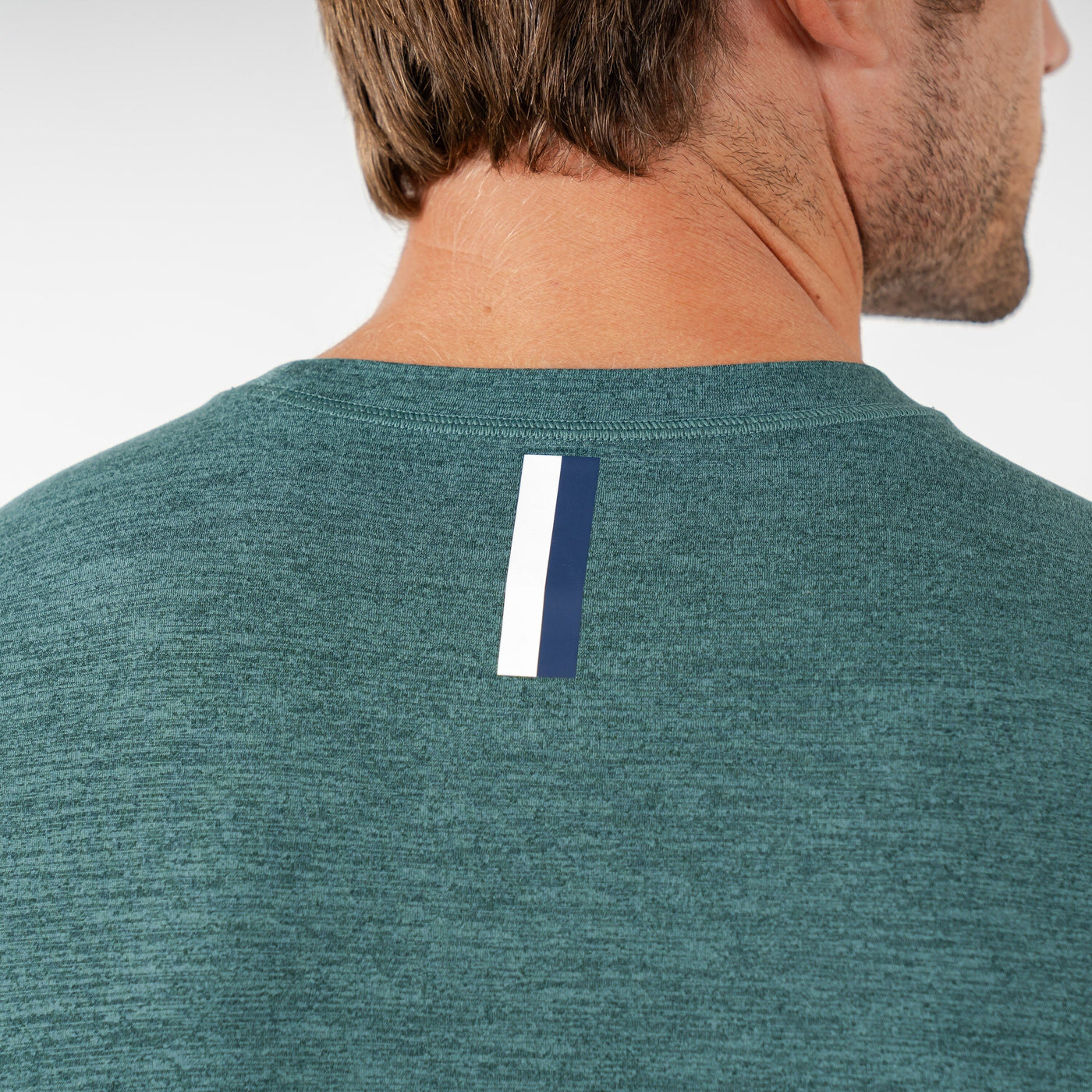 Tailwind Performance Long Sleeve Tee | Heather - Ponderosa Green/Leaf Green