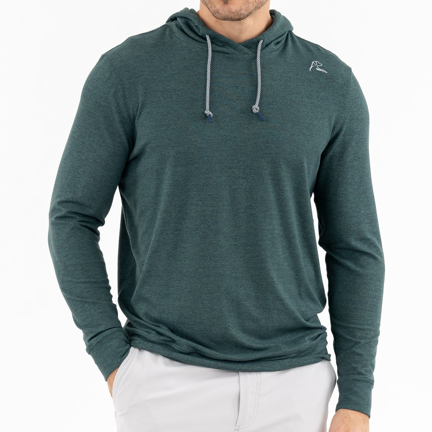 Hesi Performance Hoodie | Heather - Ponderosa Green/Willow Green