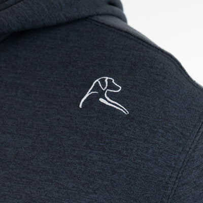 Hesi Performance Hoodie | Heather - Postgame Grey/Midnight Black