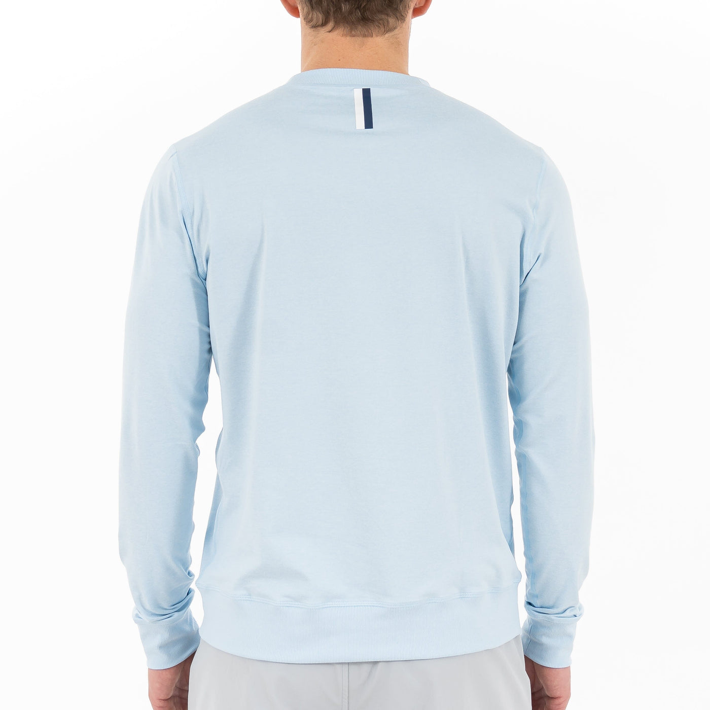 Pace Performance Crew | Heather - Pure Blue/Pale Blue