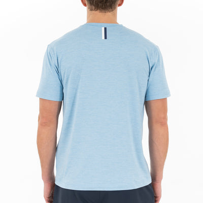 Tailwind Performance Tee | Heather - Pure Blue/Pale Blue