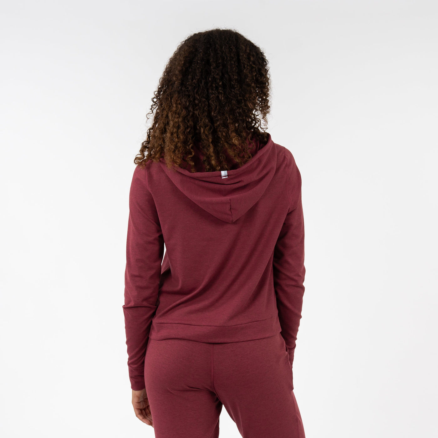 Tempo Performance Hoodie | Heather - Red Card Red/Merlot