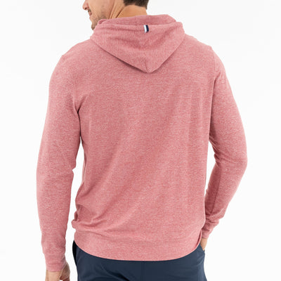 Hesi Performance Hoodie | Heather - Red Card Red/White