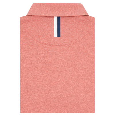 Heather | Performance Polo | Heather - Rouge Red/White