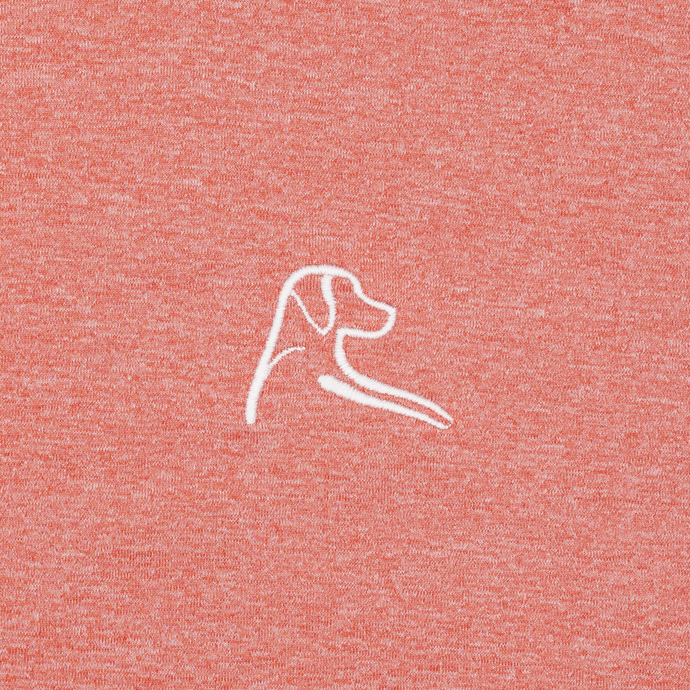 Heather | Performance Polo | Heather - Rouge Red/White
