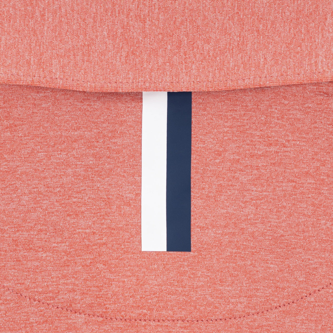 Heather | Performance Polo | Heather - Rouge Red/White