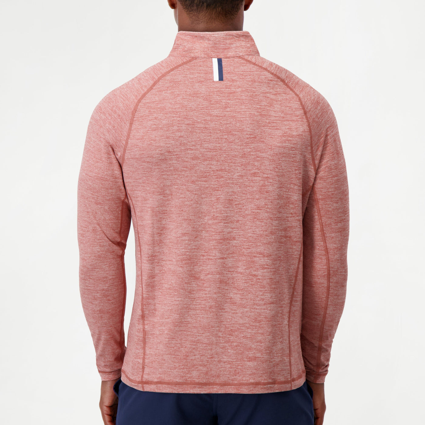 Tailwind Performance Q-Zip | Heather - Rouge Red/White