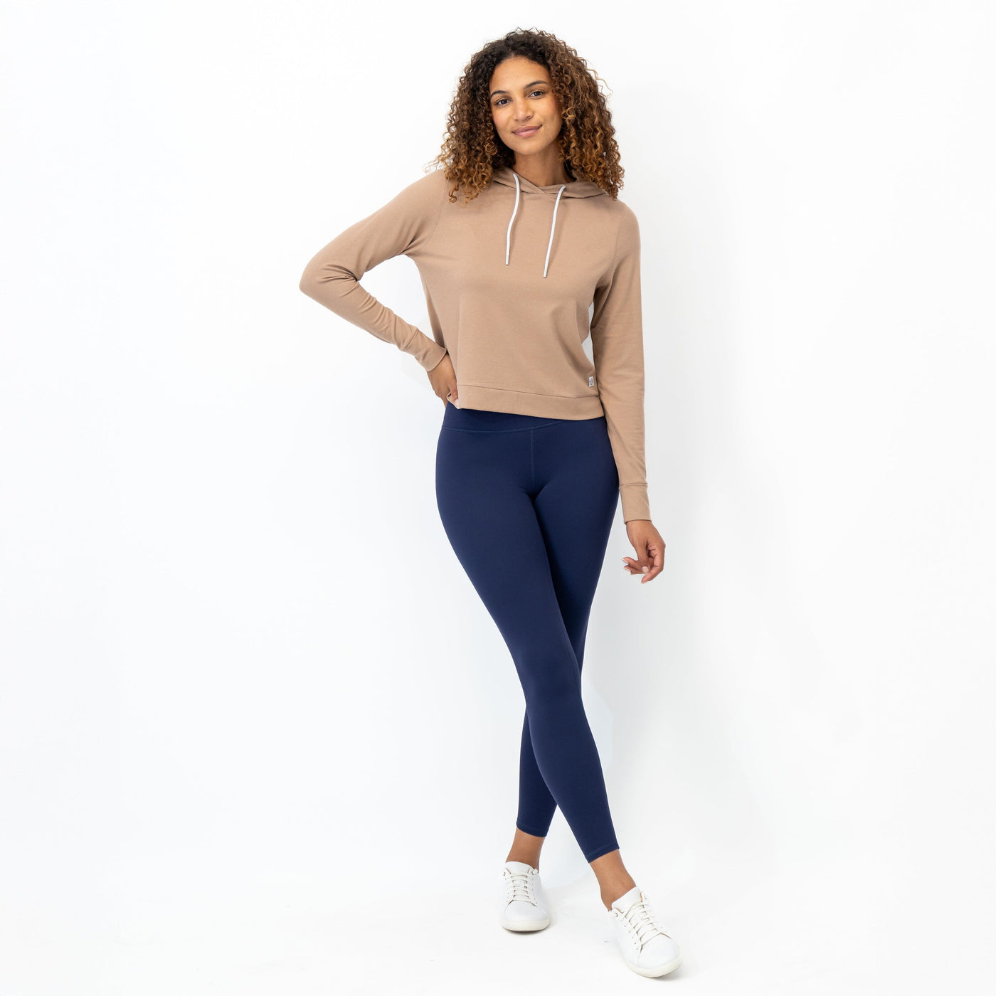 Tempo Performance Hoodie | Heather - Sepia/Warm Stone
