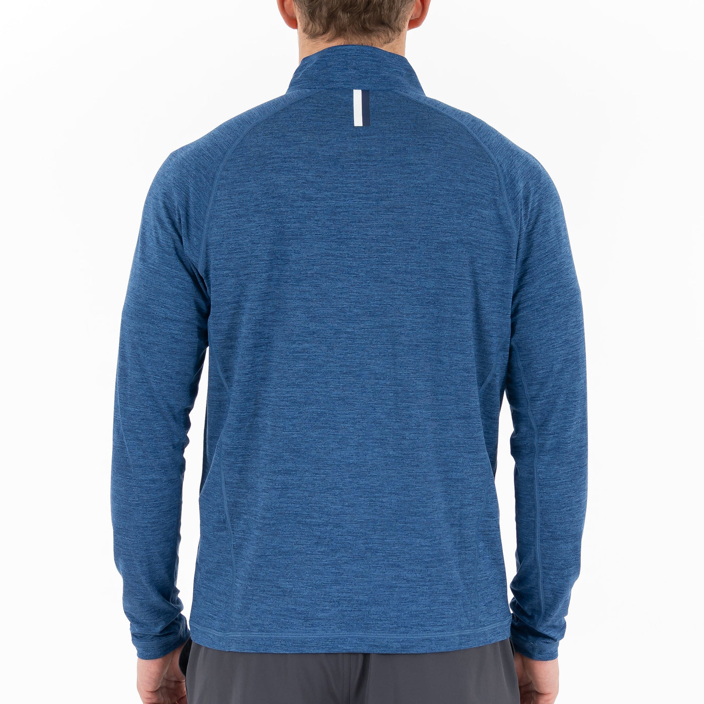Tailwind Performance Q-Zip | Heather - Short Stop Blue/Shoal Blue