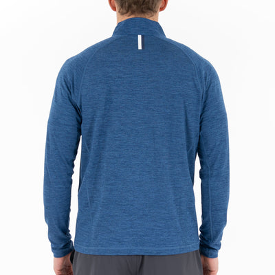 Tailwind Performance Q-Zip | Heather - Short Stop Blue/Shoal Blue