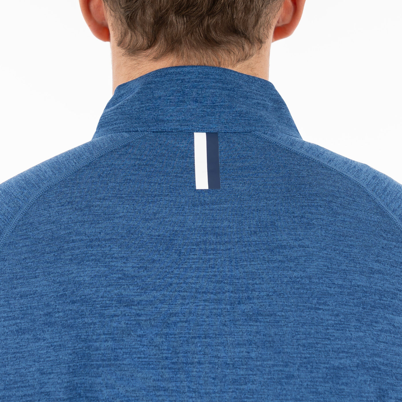Tailwind Performance Q-Zip | Heather - Short Stop Blue/Shoal Blue