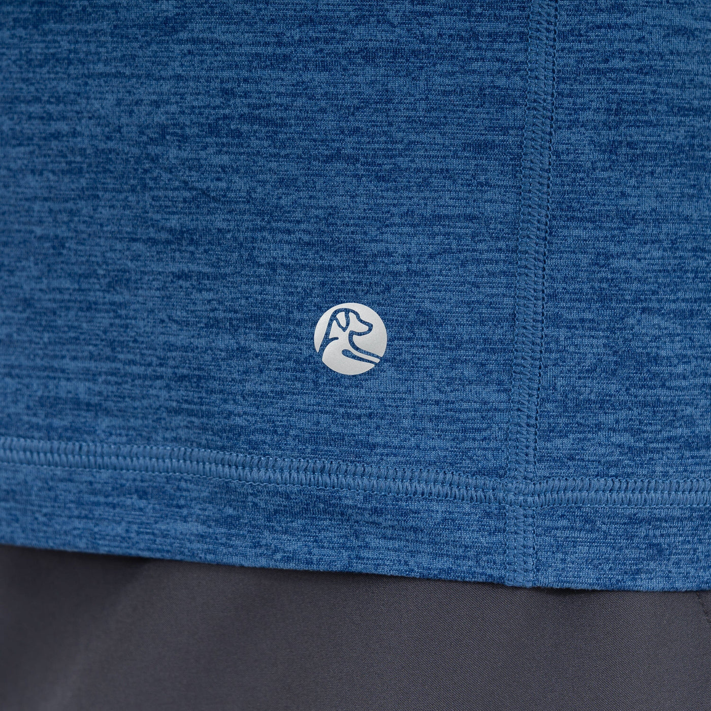 Tailwind Performance Q-Zip | Heather - Short Stop Blue/Shoal Blue