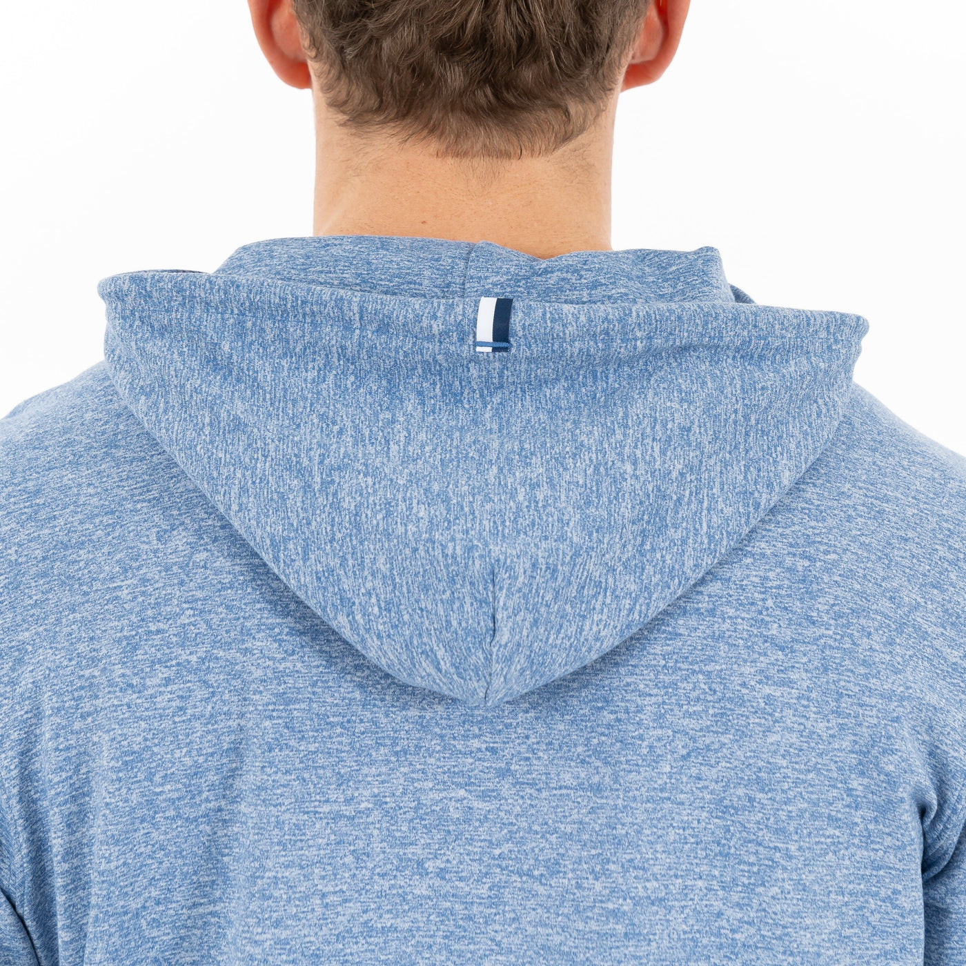 Hesi Performance Hoodie | Heather - Short Stop Blue/White