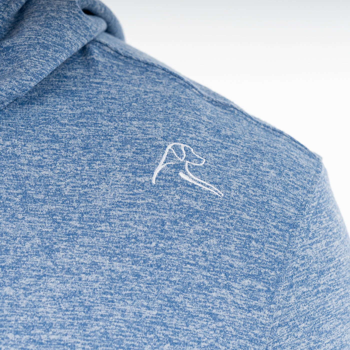 Hesi Performance Hoodie | Heather - Short Stop Blue/White