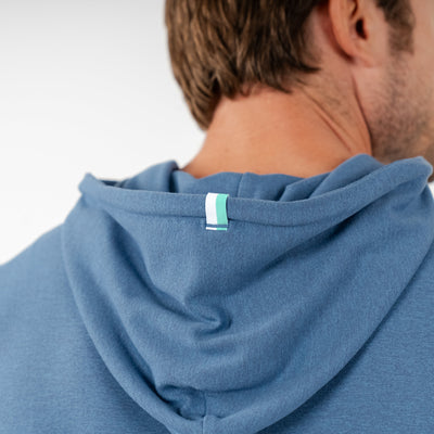 Hesi Performance Hoodie | Heather - Slate Blue/Highcountry Blue