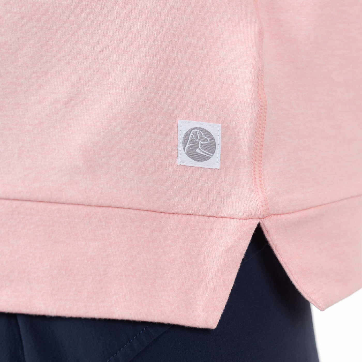 Tempo Performance Hoodie | Heather - Soft Pink/Pale Pink