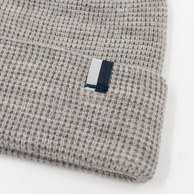 Lodge Beanie | Heather - Stainless Steel/White