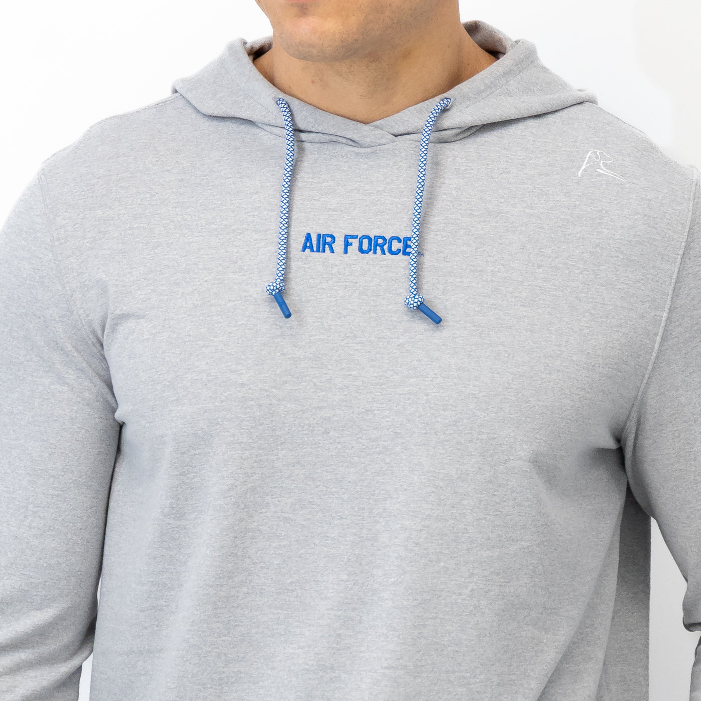 Hesi Collegiate Hoodie - Air Force | Heather - Stainless Steel/White - Air Force - 1
