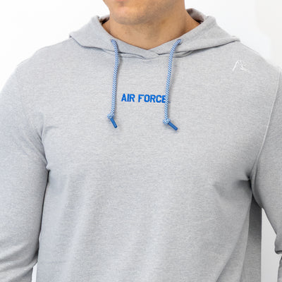 Hesi Collegiate Hoodie - Air Force | Heather - Stainless Steel/White - Air Force - 1