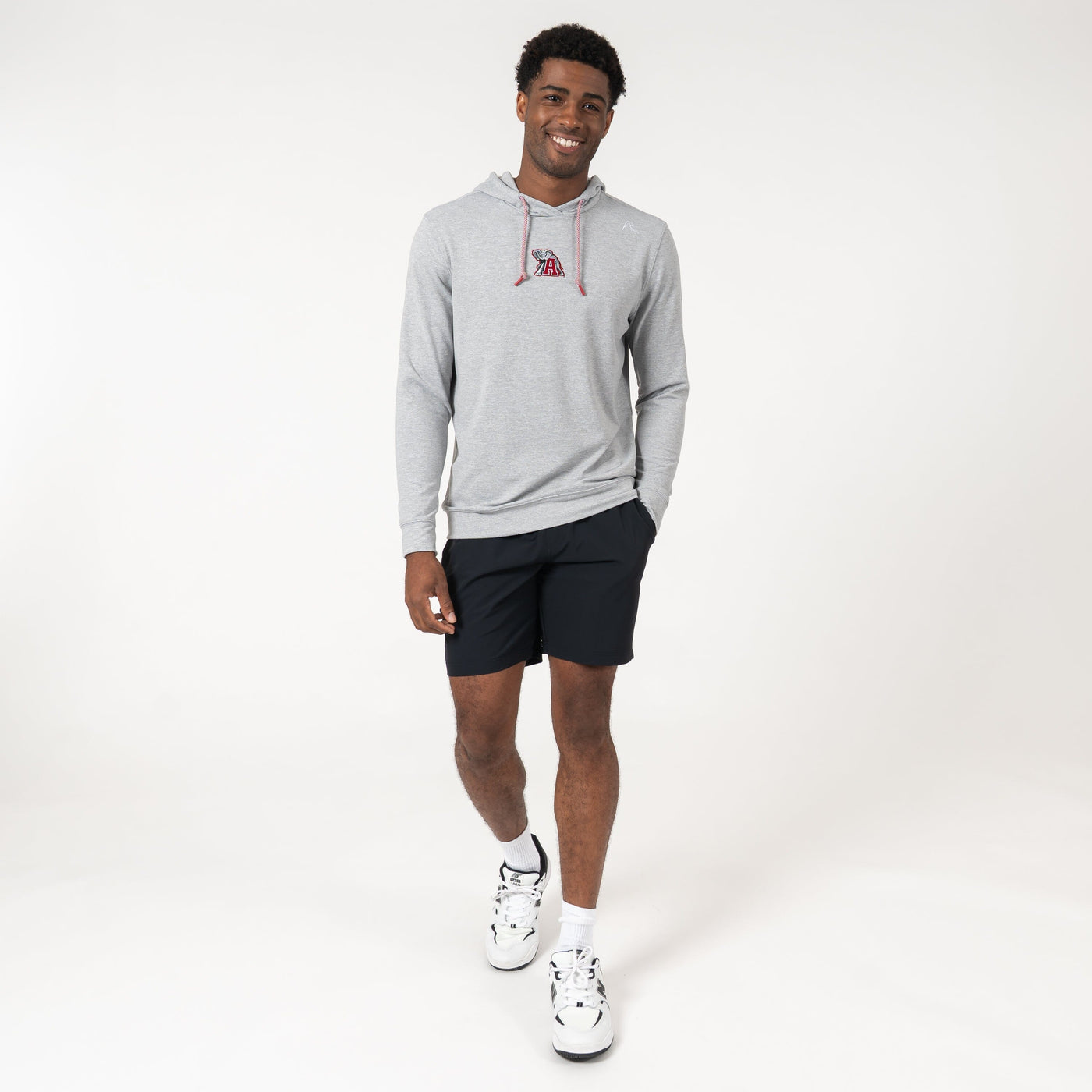 Hesi Collegiate Hoodie - Alabama | Heather - Stainless Steel/White - Alabama - 2
