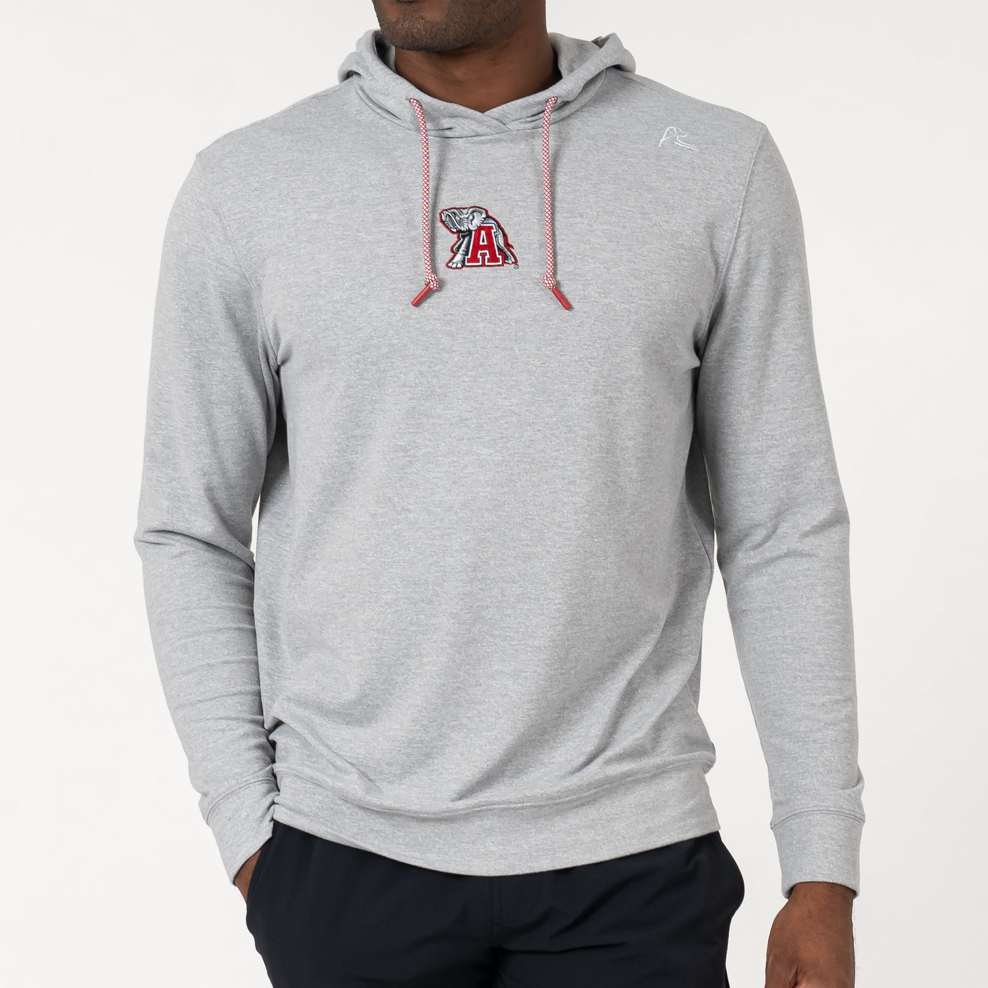 Hesi Collegiate Hoodie - Alabama | Heather - Stainless Steel/White - Alabama - 2
