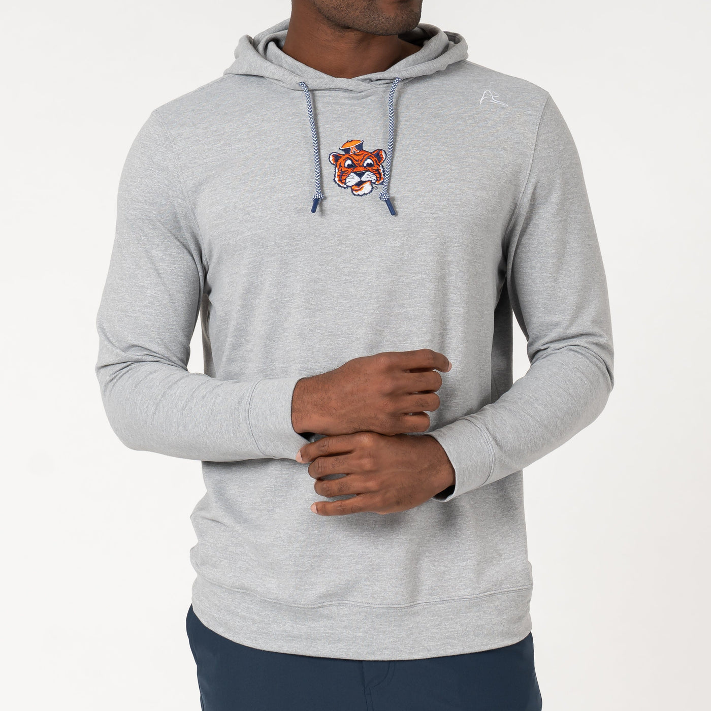 Hesi Collegiate Hoodie - Auburn | Heather - Stainless Steel/White - Auburn - 1