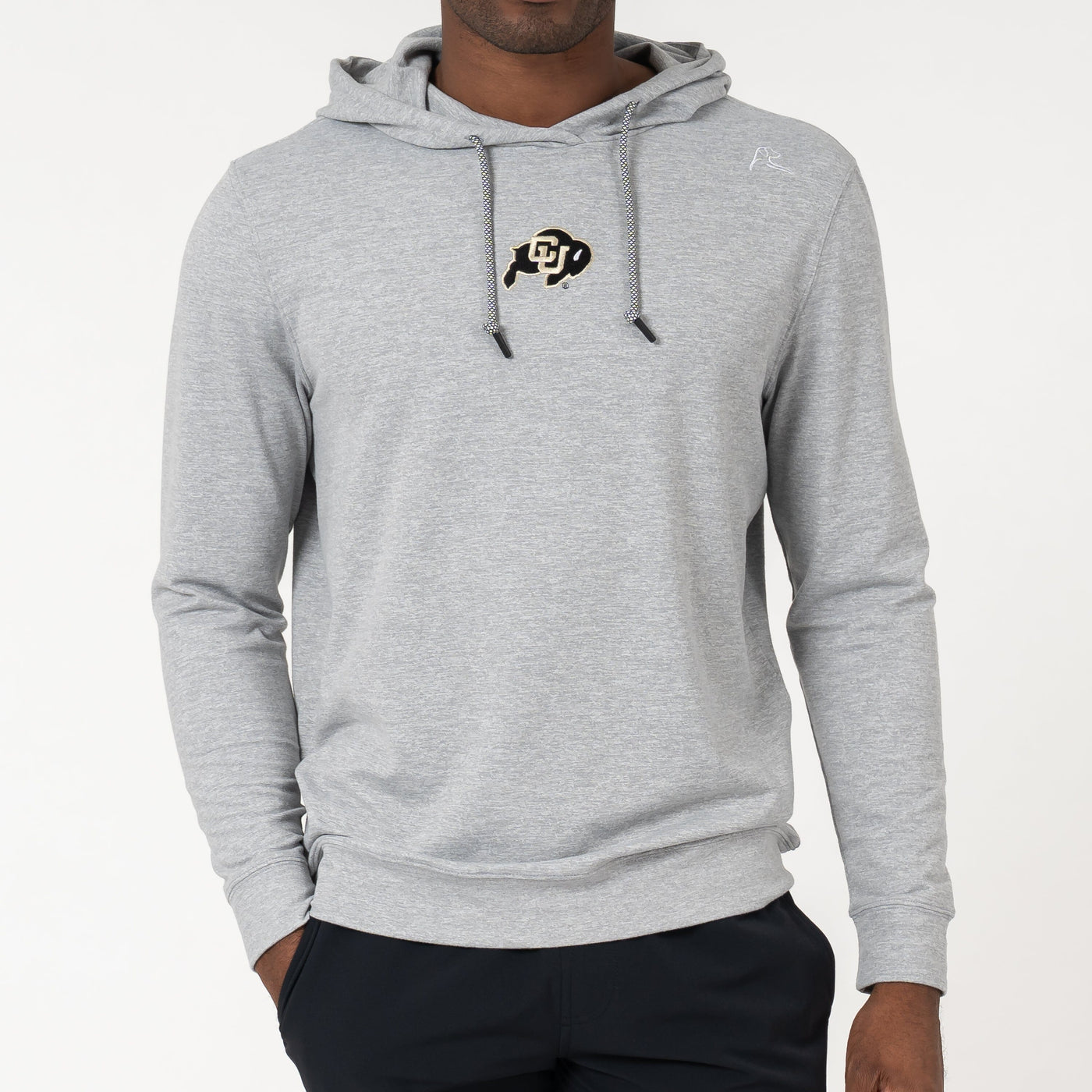 Hesi Collegiate Hoodie - Colorado | Heather - Stainless Steel/White - Colorado - 1