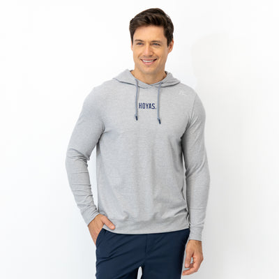 Hesi Collegiate Hoodie - Georgetown | Heather - Stainless Steel/White - Georgetown - 1