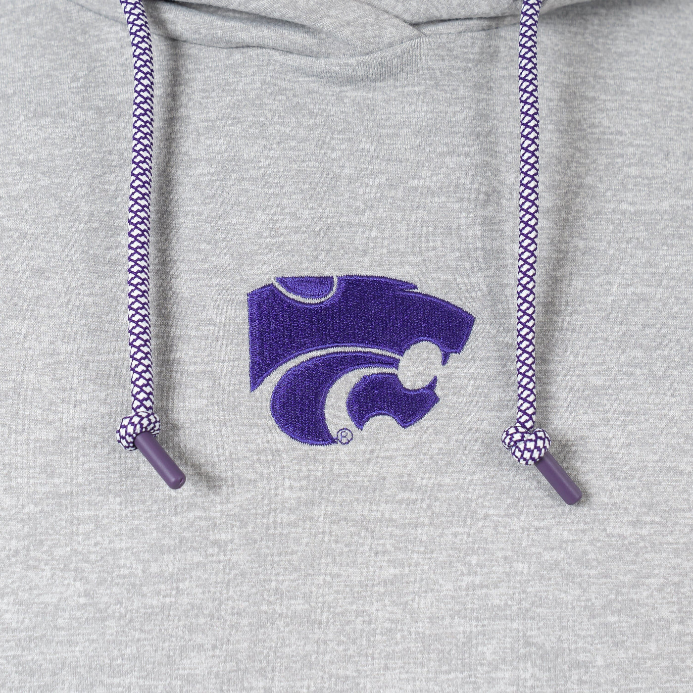 Hesi Collegiate Hoodie - Kansas State | Heather - Stainless Steel/White - Kansas State - 1