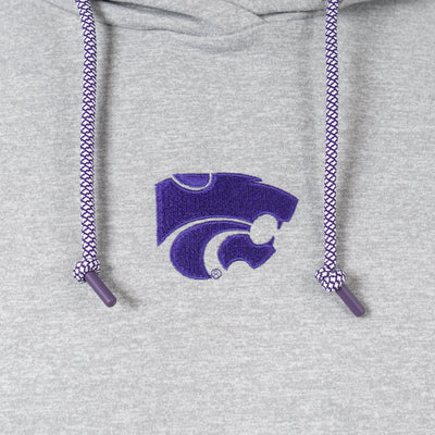 Hesi Collegiate Hoodie - Kansas State | Heather - Stainless Steel/White - Kansas State - 1