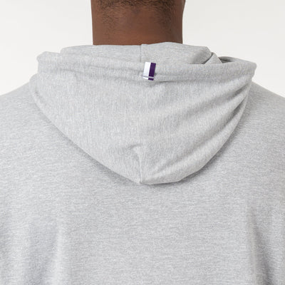 Hesi Collegiate Hoodie - Kansas State | Heather - Stainless Steel/White - Kansas State - 1